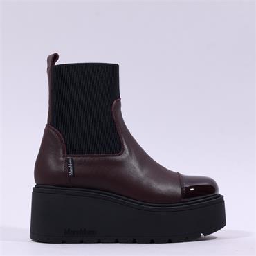 Marco Moreo Vale Stretch Toe Cap Boot - Burgundy Leather